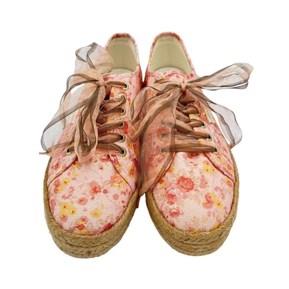 LoveShackFancy x Superga 2730 Floral Espadrille Sneaker Size 9.5 - Picture 4 of 13